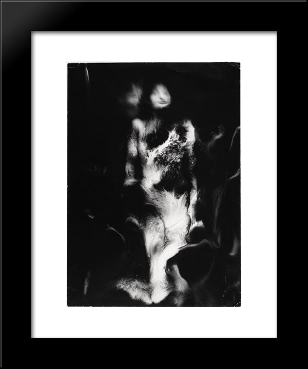 La Nebuleuse 20x24 Black Modern Wood Framed Art Print Poster by Ubac, Raoul