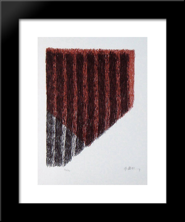 Le Bout Du Champ 20x24 Black Modern Wood Framed Art Print Poster by Ubac, Raoul