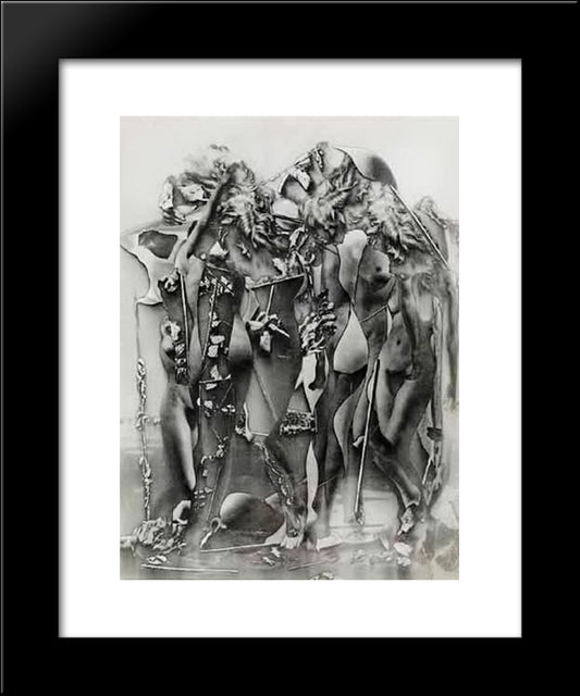 Le Combat De Penthesilee 20x24 Black Modern Wood Framed Art Print Poster by Ubac, Raoul