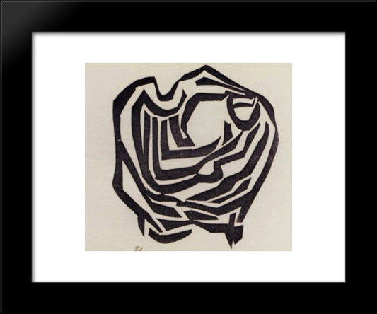 Mines De Rien, Petits Delires 20x24 Black Modern Wood Framed Art Print Poster by Ubac, Raoul