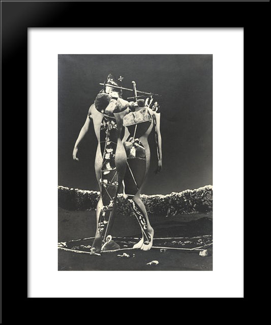 Penthesilee 20x24 Black Modern Wood Framed Art Print Poster by Ubac, Raoul