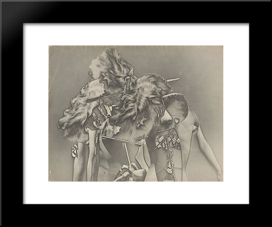 Penthesilee Iv 20x24 Black Modern Wood Framed Art Print Poster by Ubac, Raoul