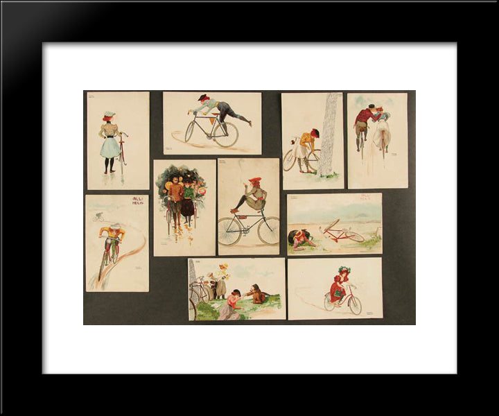 All Healing 20x24 Black Modern Wood Framed Art Print Poster by Kirchner, Raphael