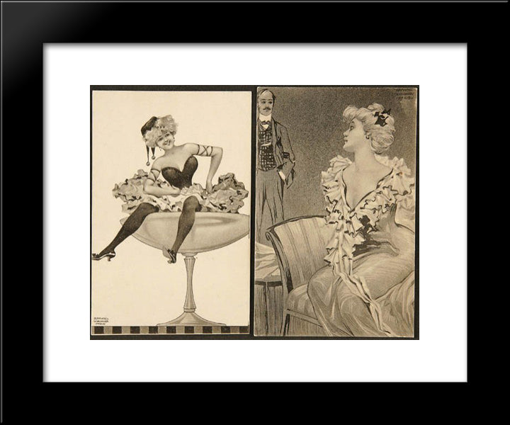 Bellage Of Sect 20x24 Black Modern Wood Framed Art Print Poster by Kirchner, Raphael