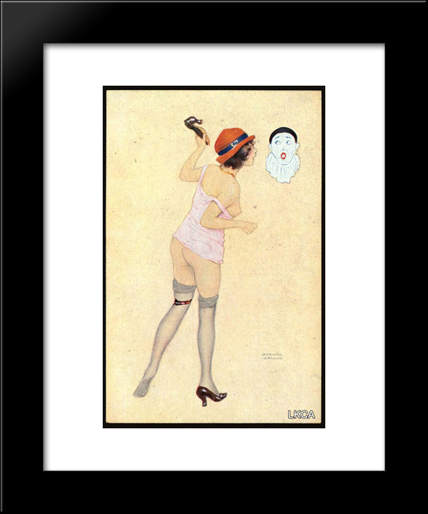 Deadly Sins 20x24 Black Modern Wood Framed Art Print Poster by Kirchner, Raphael