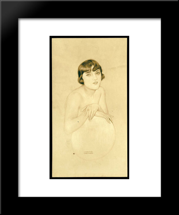 Dolly Sister 20x24 Black Modern Wood Framed Art Print Poster by Kirchner, Raphael