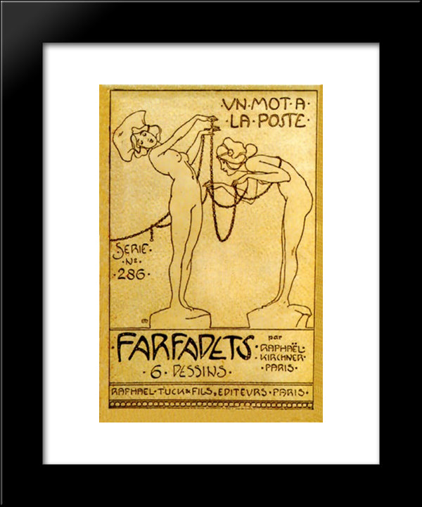 Elves 20x24 Black Modern Wood Framed Art Print Poster by Kirchner, Raphael