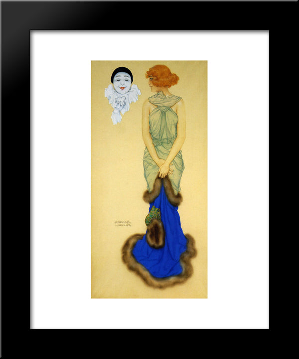 Envy 20x24 Black Modern Wood Framed Art Print Poster by Kirchner, Raphael