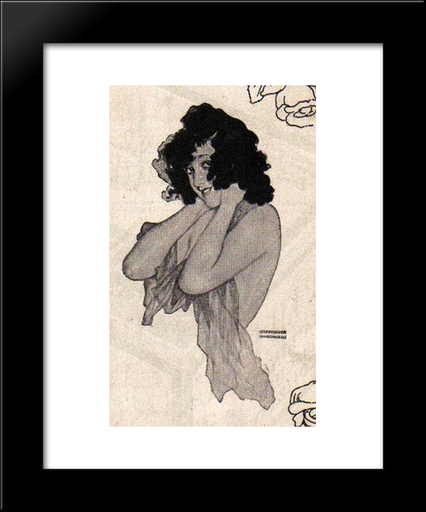 Marcelle Earle 20x24 Black Modern Wood Framed Art Print Poster by Kirchner, Raphael