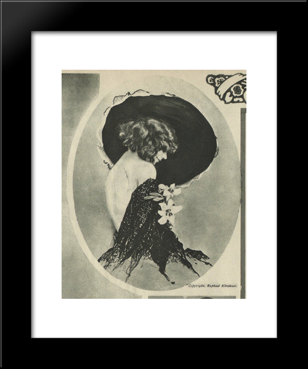 New York Tribune 20x24 Black Modern Wood Framed Art Print Poster by Kirchner, Raphael