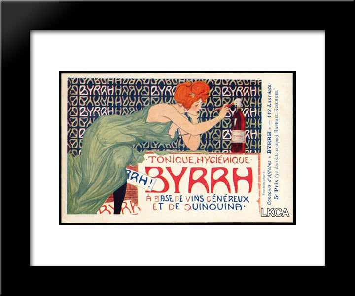 Poster Contest 20x24 Black Modern Wood Framed Art Print Poster by Kirchner, Raphael