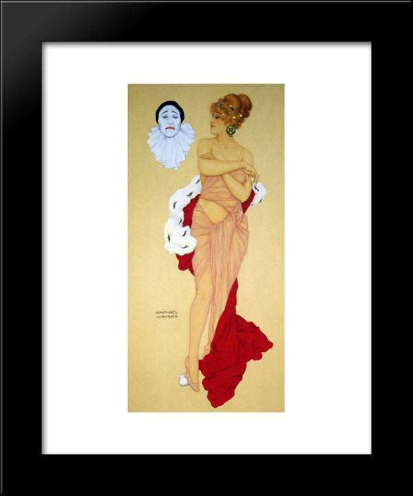 Pride 20x24 Black Modern Wood Framed Art Print Poster by Kirchner, Raphael
