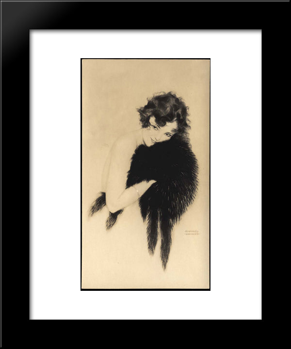 Yvonne Shelton 20x24 Black Modern Wood Framed Art Print Poster by Kirchner, Raphael