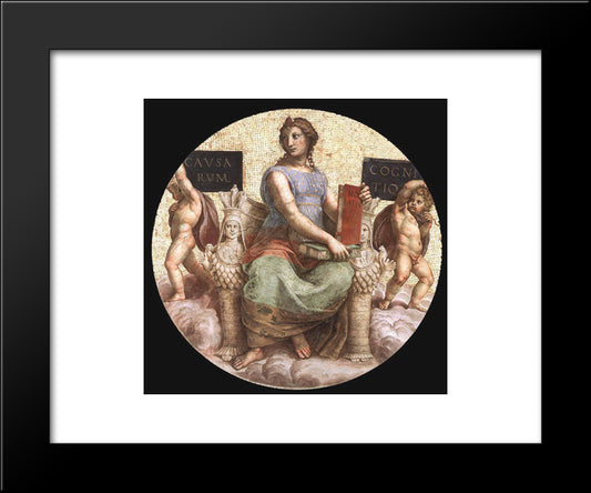 Philosophy, From The 'Stanza Della Segnatura' 20x24 Black Modern Wood Framed Art Print Poster by Raphael