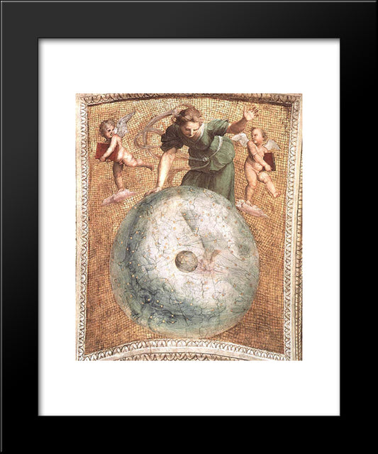 Prime Mover, From The 'Stanza Della Segnatura' 20x24 Black Modern Wood Framed Art Print Poster by Raphael