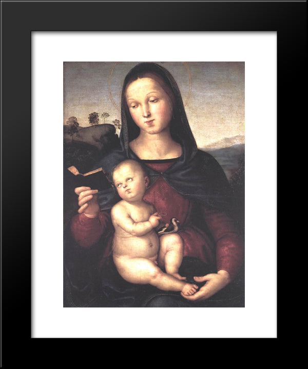 Solly Madonna 20x24 Black Modern Wood Framed Art Print Poster by Raphael