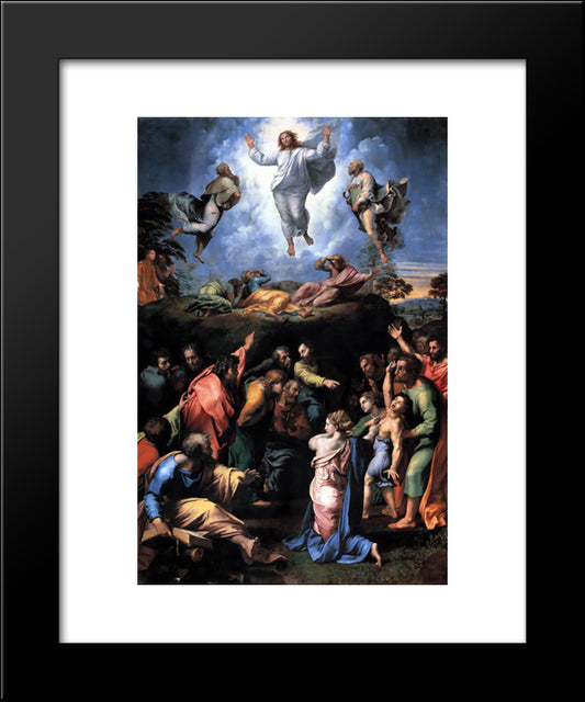 The Transfiguration 20x24 Black Modern Wood Framed Art Print Poster by Raphael