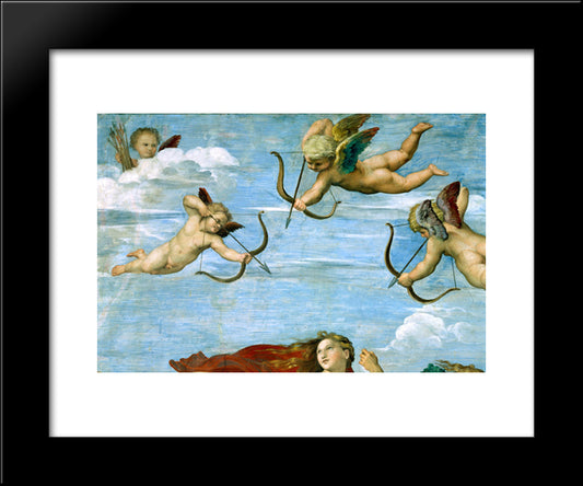 The Triumph Of Galatea (Detail) 20x24 Black Modern Wood Framed Art Print Poster by Raphael