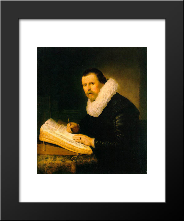 A Scholar 20x24 Black Modern Wood Framed Art Print Poster by Rembrandt