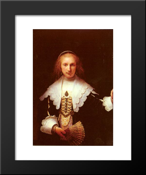 Agatha Bas 20x24 Black Modern Wood Framed Art Print Poster by Rembrandt