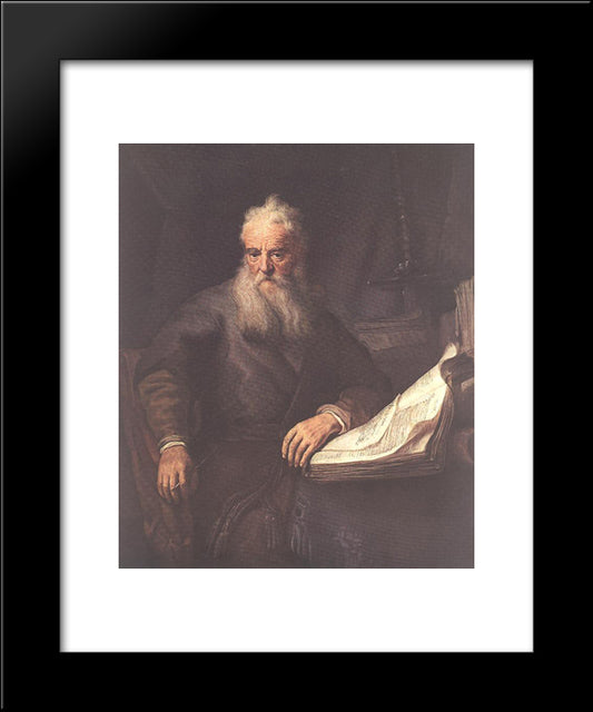 Apostle Paul 20x24 Black Modern Wood Framed Art Print Poster by Rembrandt