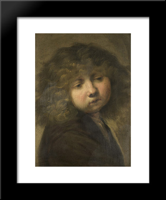 Boys Cup 20x24 Black Modern Wood Framed Art Print Poster by Rembrandt