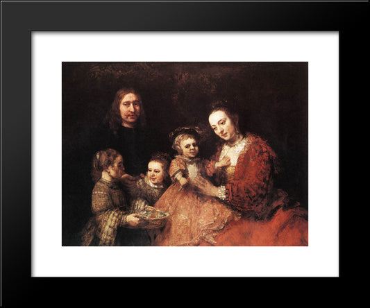 Family Group 20x24 Black Modern Wood Framed Art Print Poster by Rembrandt