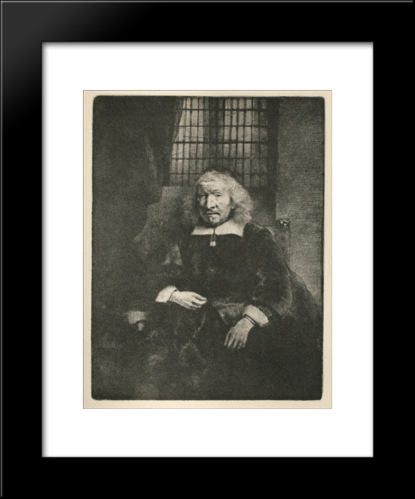 Jacob Haring Portrait (The Old Haring ) 20x24 Black Modern Wood Framed Art Print Poster by Rembrandt