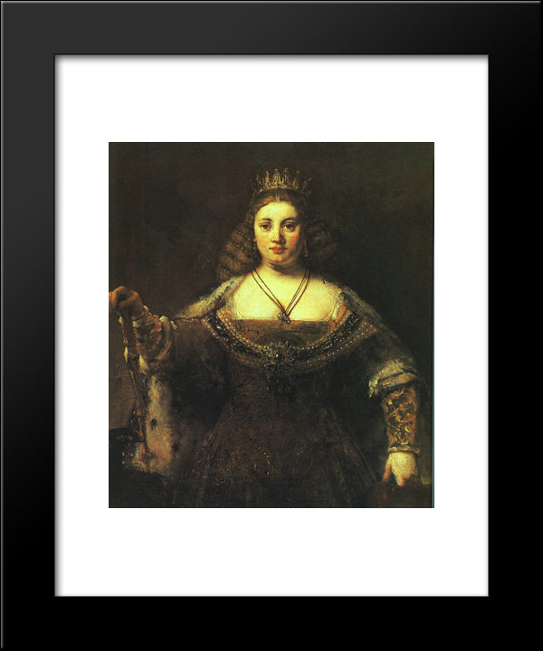 Juno 20x24 Black Modern Wood Framed Art Print Poster by Rembrandt