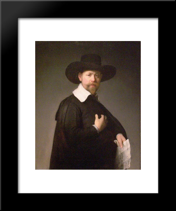 Marten Looten 20x24 Black Modern Wood Framed Art Print Poster by Rembrandt