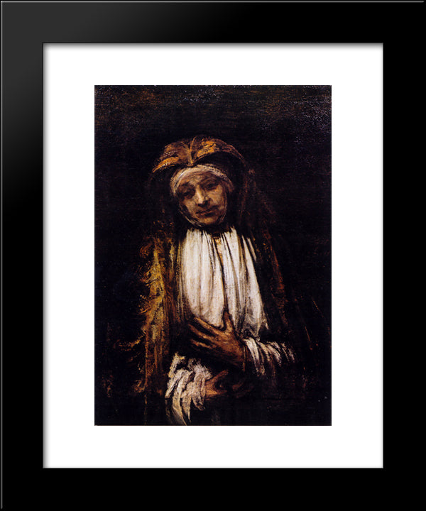 Mater Dolorosa 20x24 Black Modern Wood Framed Art Print Poster by Rembrandt