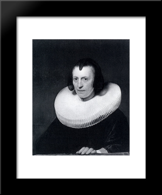 Portrait Of Alijdt Adriaensdr 20x24 Black Modern Wood Framed Art Print Poster by Rembrandt