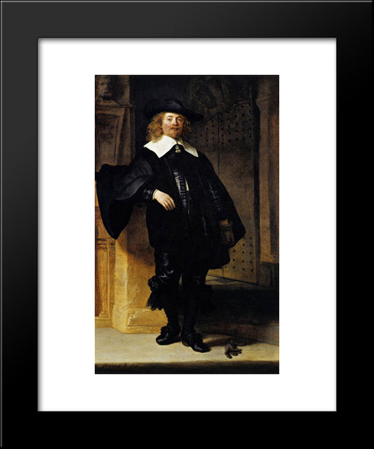 Portrait Of Andries De Graeff 20x24 Black Modern Wood Framed Art Print Poster by Rembrandt