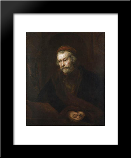 The Apostle Paul 20x24 Black Modern Wood Framed Art Print Poster by Rembrandt