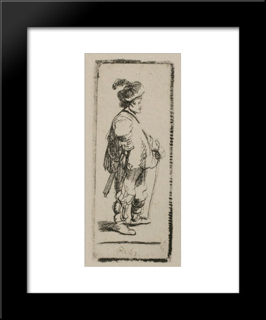 The Little Polander 20x24 Black Modern Wood Framed Art Print Poster by Rembrandt