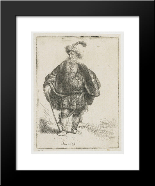 The Persian 20x24 Black Modern Wood Framed Art Print Poster by Rembrandt