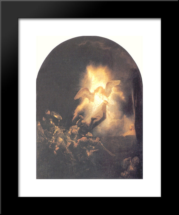 The Resurrection Of Christ 20x24 Black Modern Wood Framed Art Print Poster by Rembrandt