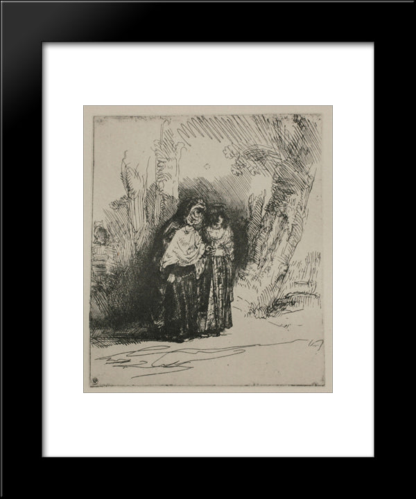 The Spanish Gypsy 20x24 Black Modern Wood Framed Art Print Poster by Rembrandt