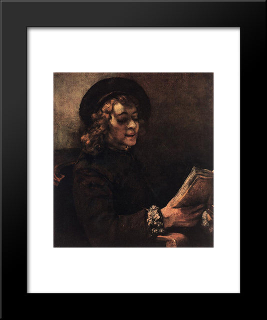 Titus Reading 20x24 Black Modern Wood Framed Art Print Poster by Rembrandt