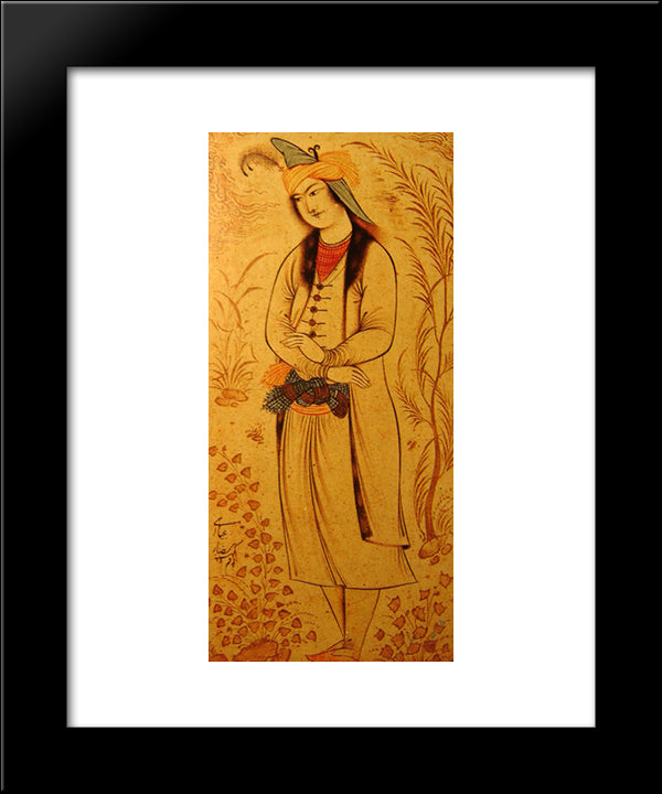 Prince Muhammad-Beik Of Georgia 20x24 Black Modern Wood Framed Art Print Poster by Abbasi, Reza