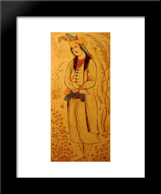 Prince Muhammad-Beik Of Georgia 20x24 Black Modern Wood Framed Art Print Poster by Abbasi, Reza