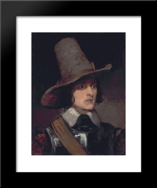 Portrait Of Augustus Leopold Egg 20x24 Black Modern Wood Framed Art Print Poster by Dadd, Richard