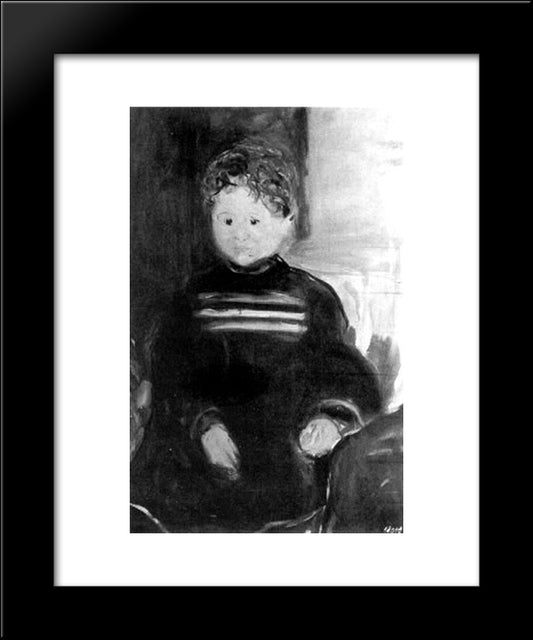 Child'S Portrait 20x24 Black Modern Wood Framed Art Print Poster by Gerstl, Richard