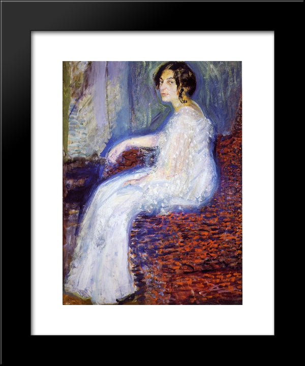 Portrait Of Henryka Cohn 20x24 Black Modern Wood Framed Art Print Poster by Gerstl, Richard