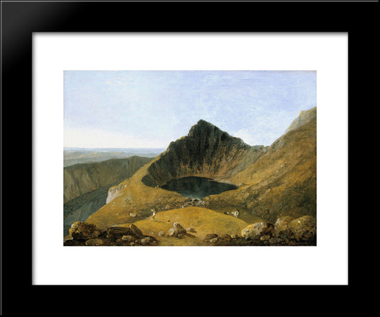 Llyn-Y-Cau, Cader Idris 20x24 Black Modern Wood Framed Art Print Poster by Wilson, Richard