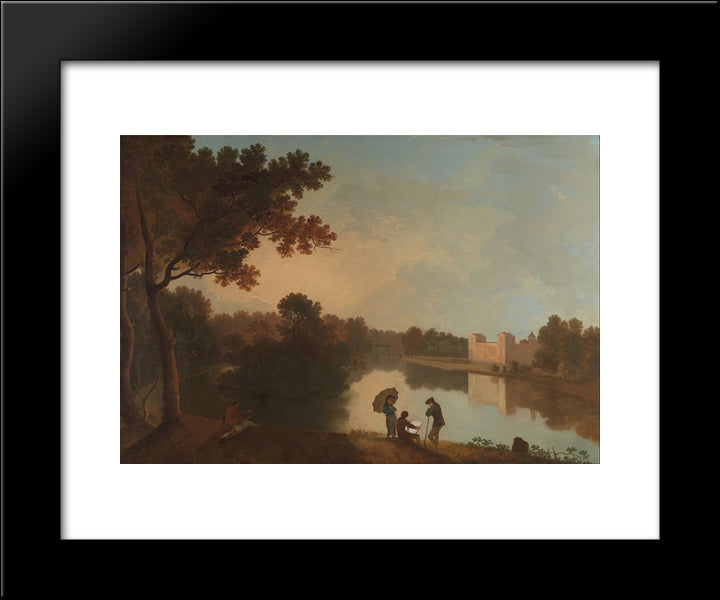 Wilton House From The Southeast 20x24 Black Modern Wood Framed Art Print Poster by Wilson, Richard