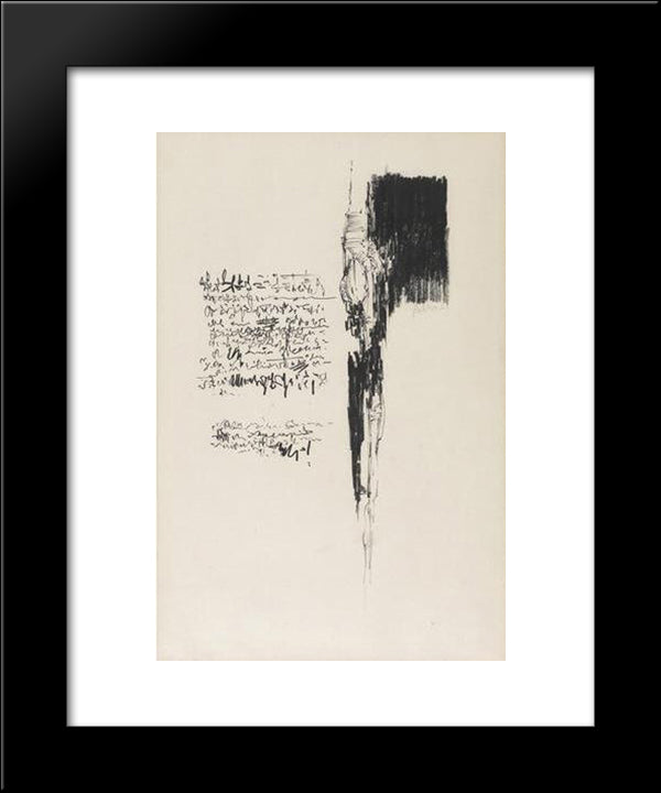 Love Letter #2 20x24 Black Modern Wood Framed Art Print Poster by Ruben, Richards