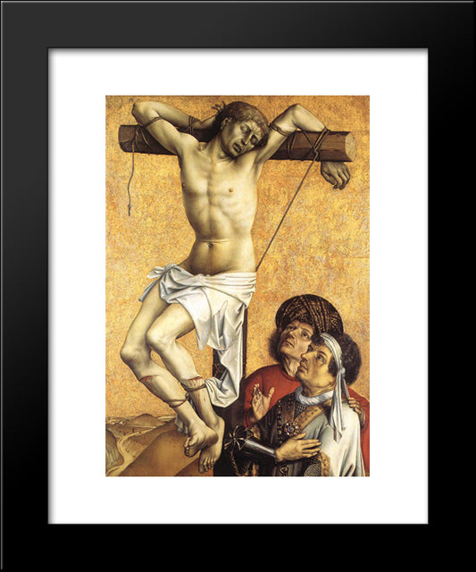 The Crucified Thief 20x24 Black Modern Wood Framed Art Print Poster by Campin, Robert