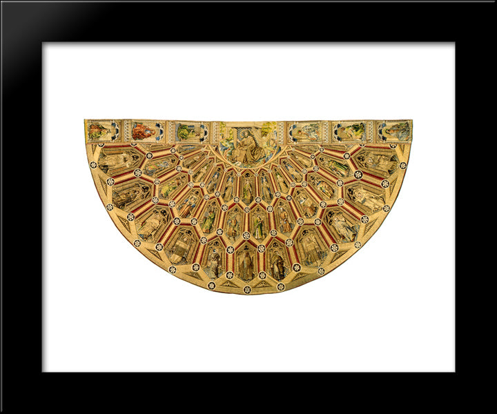 The Liturgical Vestments Of The Order Of The Golden Fleece - The Cope Of Saint John 20x24 Black Modern Wood Framed Art Print Poster by Campin, Robert