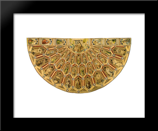 The Liturgical Vestments Of The Order Of The Golden Fleece - The Cope Of Saint John 20x24 Black Modern Wood Framed Art Print Poster by Campin, Robert